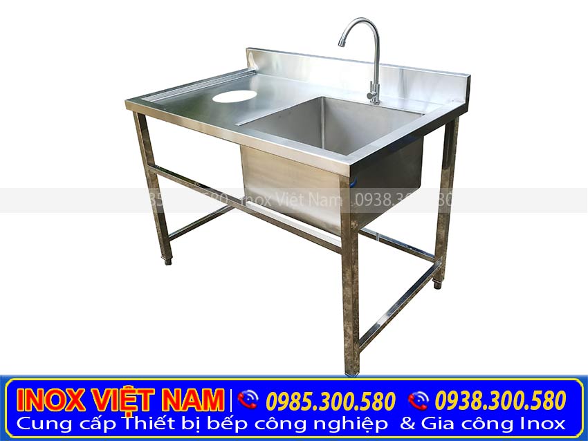 chẫu rửa đơn có lỗ xả rác