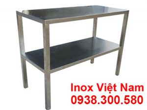 giá kệ inox 2 tầng nhà bếp