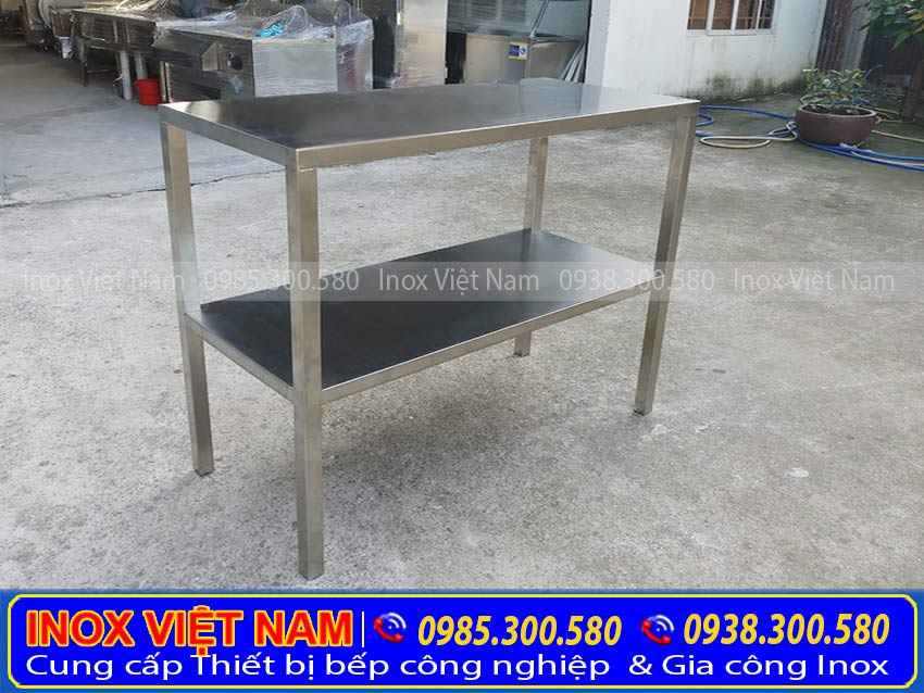 giá kệ bếp inox 2 tầng loại phẳng