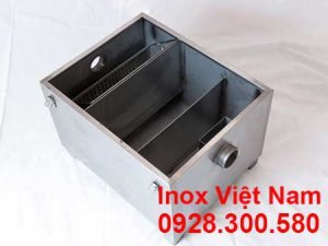 lắp đặt bẫy mỡ inox 250L