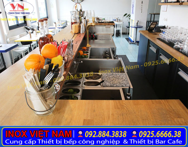 Quầy pha chế cà phê hiện đại