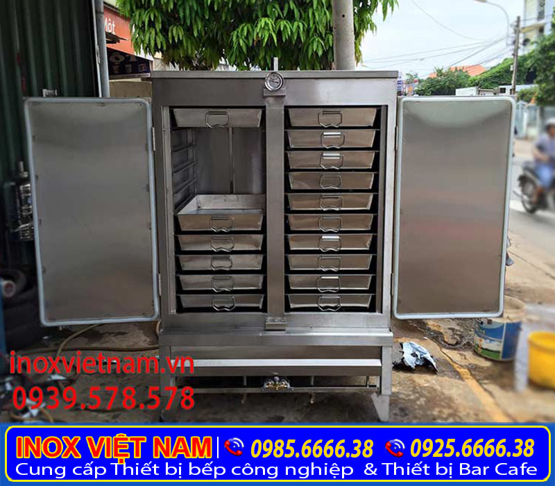 Tủ nấu cơm công nghiệp 100kg gas