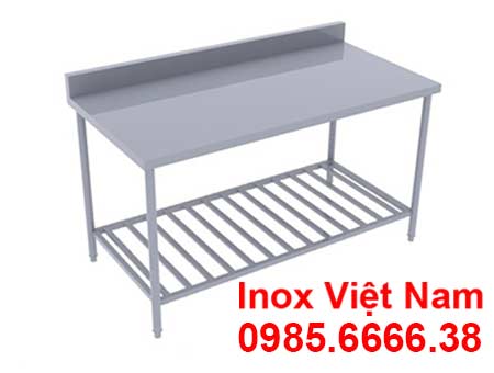 Bàn inox 1 kệ thanh