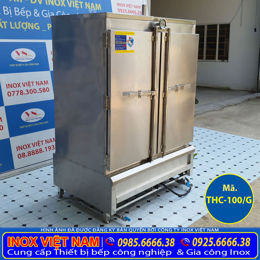 Bếp Inox Việt Nam - Đơn vị cung cấp tủ nấu cơm bằng gas 100 kg tại Việt Nam.