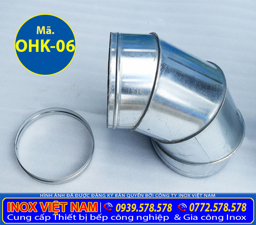 Co nối ống dẫn khói bếp gia đình OHK-06 được sản xuất Bếp Inox Việt Nam.