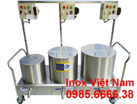 Bộ nồi nấu phở bằng điện 20L - 60L - 80L sản xuất inox cao cấp, có độ bền cao, chịu nhiệt tốt sản xuất tại Bếp Inox Việt Nam.