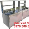 Bếp Inox Việt Nam sản xuất quầy pha chế trà sữa đẹp, thiết kế quầy bar trà sữa và giá quầy pha chế