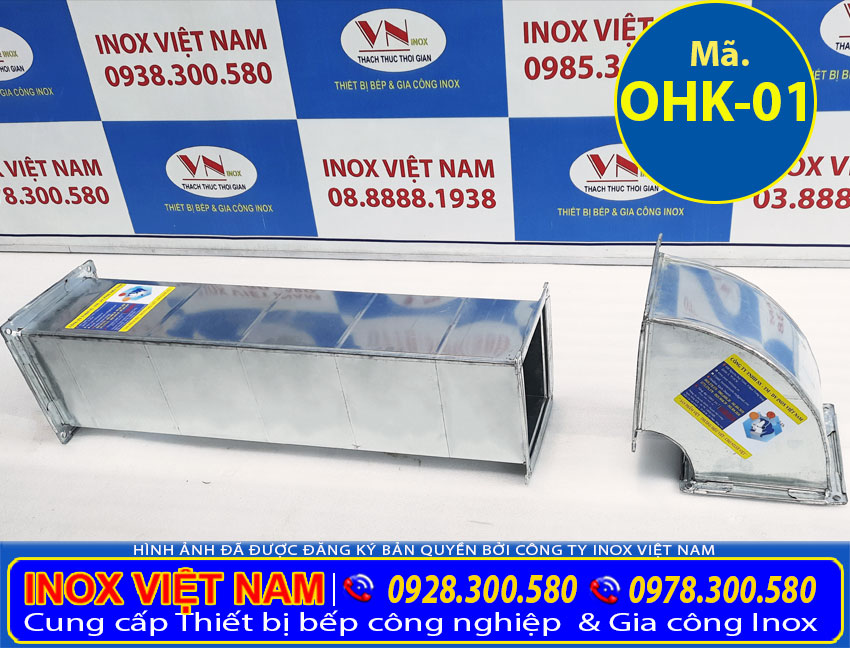 Báo giá ống dẫn khói inox nhà bếp, ống hút mùi bếp tại Bếp Inox Việt Nam.