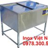 Top thùng đá inox có khung chân cao cấp sản xuất Inox Việt Cường Thịnh.