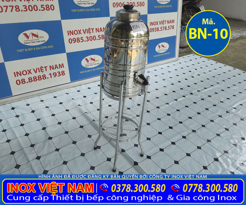 Binhhf nước inox, bình đựng trà đá inox