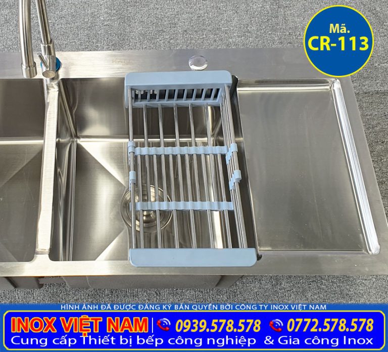 Bồn Rửa Chén Inox Âm Bàn 2 Hộc CR-113 - Bếp Inox Việt Nam