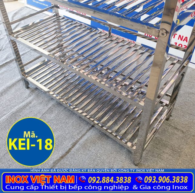 Kệ Song Inox 5 Tầng KEI-18 - Bếp Inox Việt Nam
